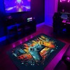 Game Room Themed Area Rug for Boys - Customized Gamer Rug with Game Room Rugs for Living Room
