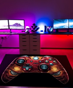 Game Room Themed Area Rug for Kids - Custom Gamer Carpet with Game Room Rugs for Living Room M64