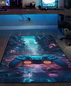 Game Room Themed Area Rugs - Customize with Your Name or Quotes - Suitable for Home Decoration