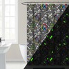 Game on Shower Curtain- Fun and Novelty Bathroom Decor Accessory for Kid's Bathroom 
