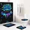 Gamer Boys Shower Curtain With Blue Bathroom Decor For Ultimate Gaming Experience