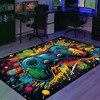 Gamer Rug for Bedroom - Personalized Area Rug for Teen Boys with Large Game Rug Design - Rug Decor Home M34