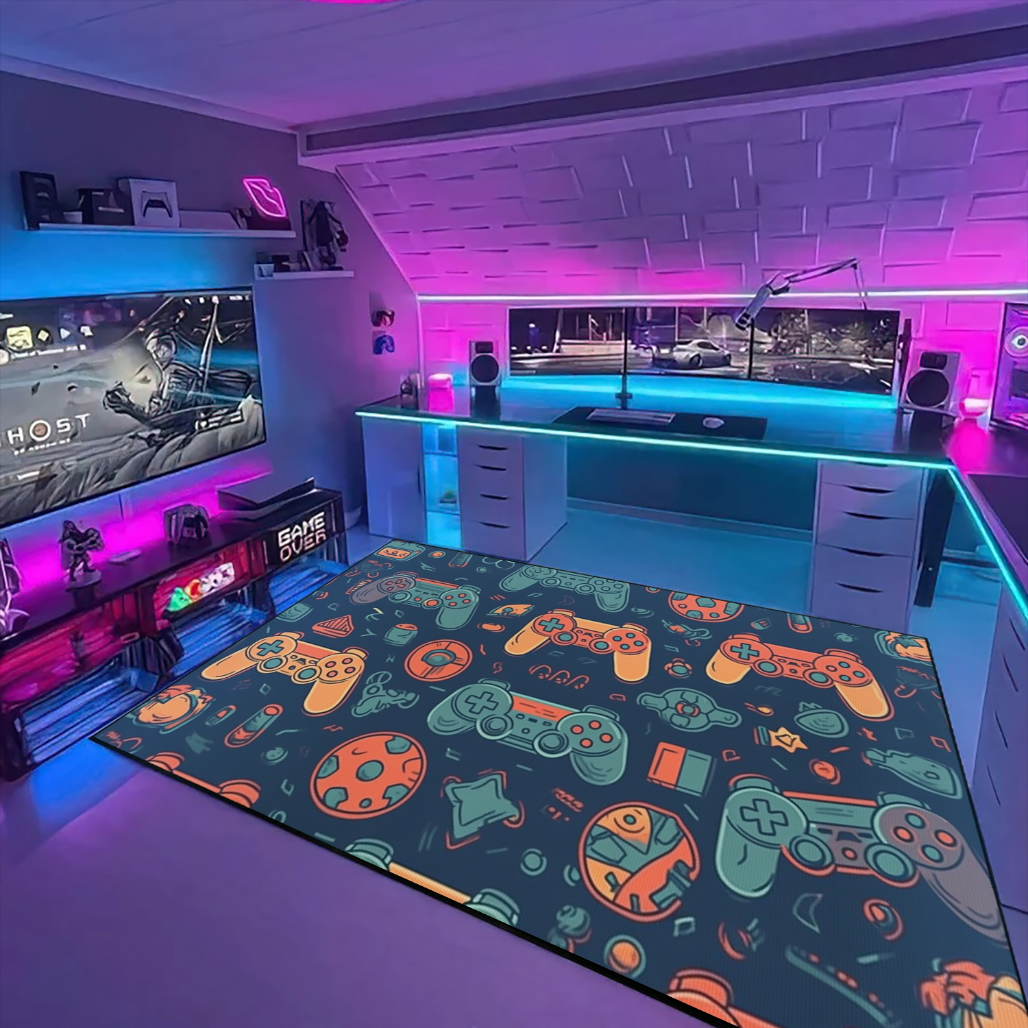 Gamer Rug for Bedroom - Personalized with Name or Quotes - Image 2