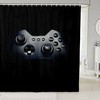 Gaming Bath Curtain With Black And Grey Colors For Teenagers And Kids.