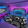 Gaming Rug for Boys Room - Add Your Name or Quote - 3D Video Game Area Rug for Bedroom or Living Room - Upgrade Your Room Decor