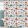 Gaming Shower Curtain for Kids Boys Girls Teens Bathroom Decor with Games Theme 