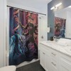 Gaming Theme Shower Curtain - Mortal Kombat Design