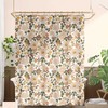 Garde Blossom Flower Birds Spring Shower Curtain for Restroom Decor