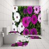 Garden 3D Flower Buds Print Shower Curtain For A Floral Bathroom Refresh