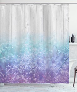 Garden Dreamy Petals Abstract Print Shower Curtain For Bathroom