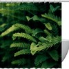 Garden Growth Leaves Shower Curtain With Botanical Design - Perfect Addition To Botanical Bathroom Shower Curtains