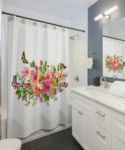 Garden Lover Shower Curtain - Colorful Floral Bathroom Decor, Unique Wedding & Bridal Gift Idea