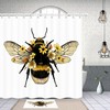 Garden Shower Curtain for Outdoor Bathroom, Waterproof and Quick-Dry Fabric Bath Curtain