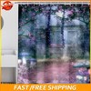 Garden Swing Printed Waterproof Shower Curtain for Nature Lovers 