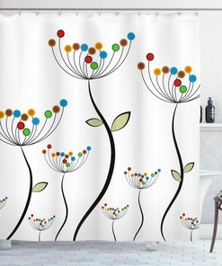 Garden Variety Print Shower Curtain For Fresh Bathroom Decor