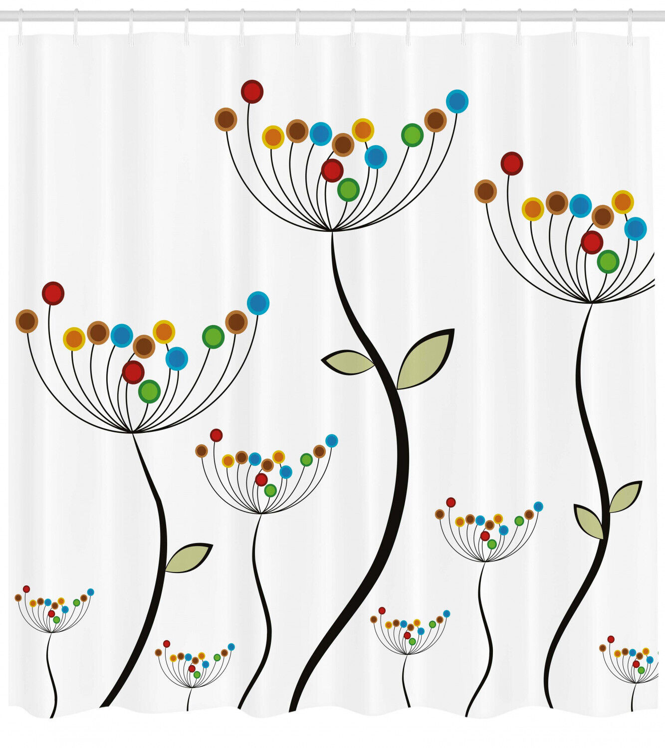 Garden Variety Print Shower Curtain For Fresh Bathroom Decor