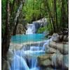 Garden Waterfall Shower Curtain For Nature Bathroom Decor