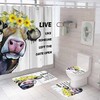 Garland Cow Shower Curtain - Festive Bathroom Decor With Adorable Cow Print For A Rustic Bathroom