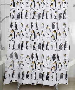 Geometric 3D Bath Screen With Waterproof Shower Curtain And Unique Design For Bathroom Decor