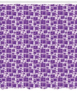 Geometric Art Pattern Shower Curtain Fabric Decors, Modern Bathroom Decor