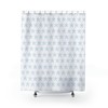 Geometric Black and White Shower Curtain - Unique Bathroom Decor