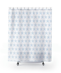 Geometric Black and White Shower Curtain - Unique Bathroom Decor