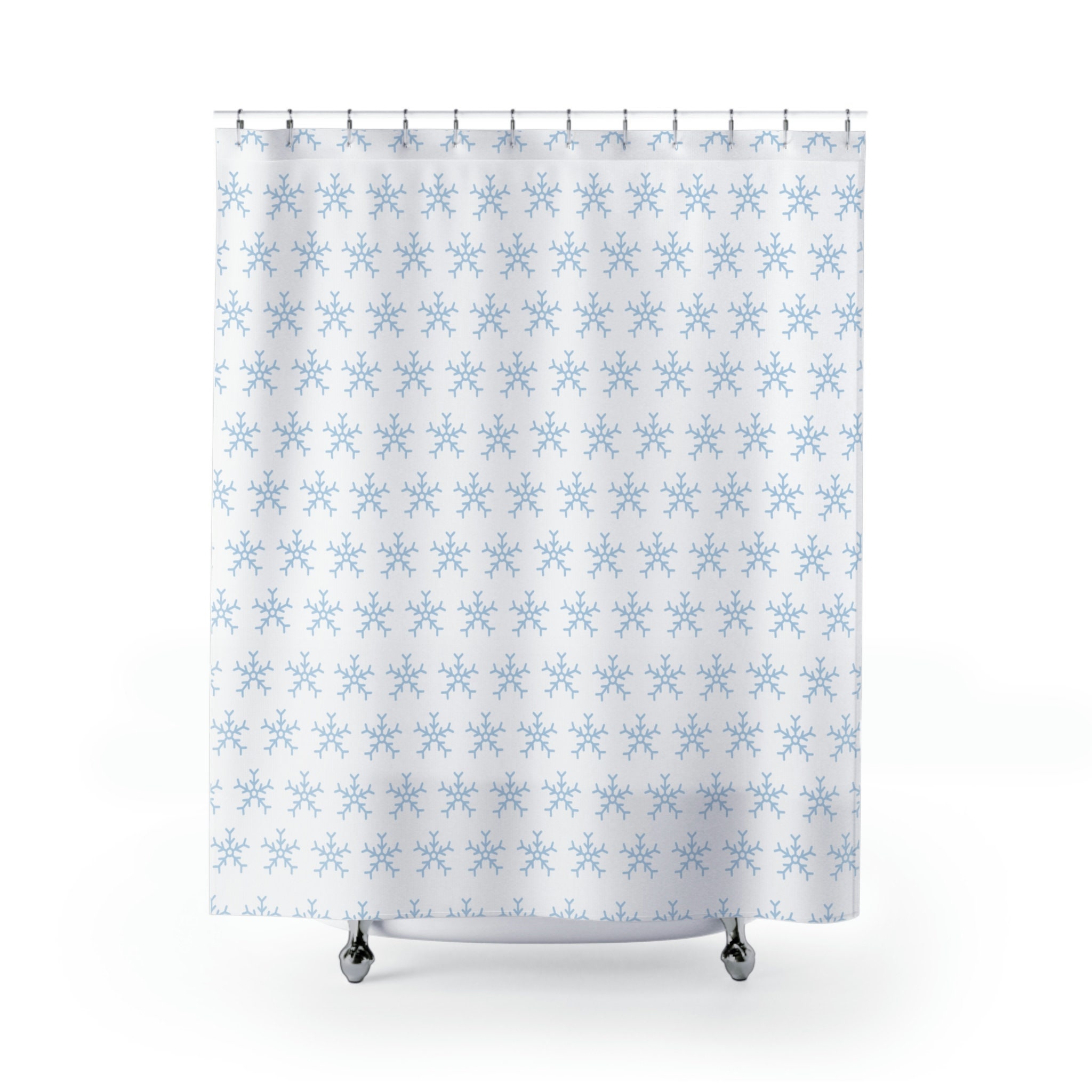 Geometric Black and White Shower Curtain - Unique Bathroom Decor