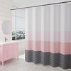 Geometric Color Block Extra Wide Shower Curtain, 12 Hooks Included