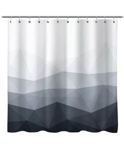 Geometric Dorm Shower Curtain With Pattern For Bathroom Supplies
