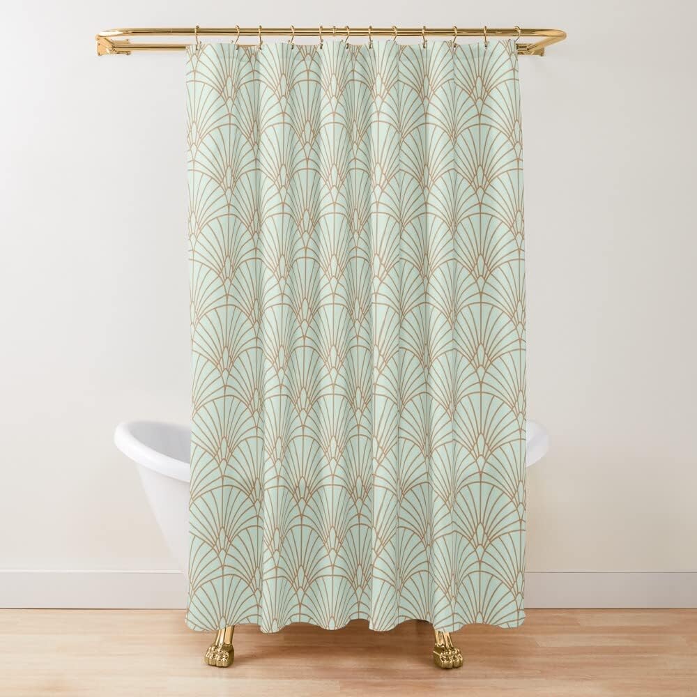 Geometric Elegant Design Home Bathroom Decorations Shower Curtain