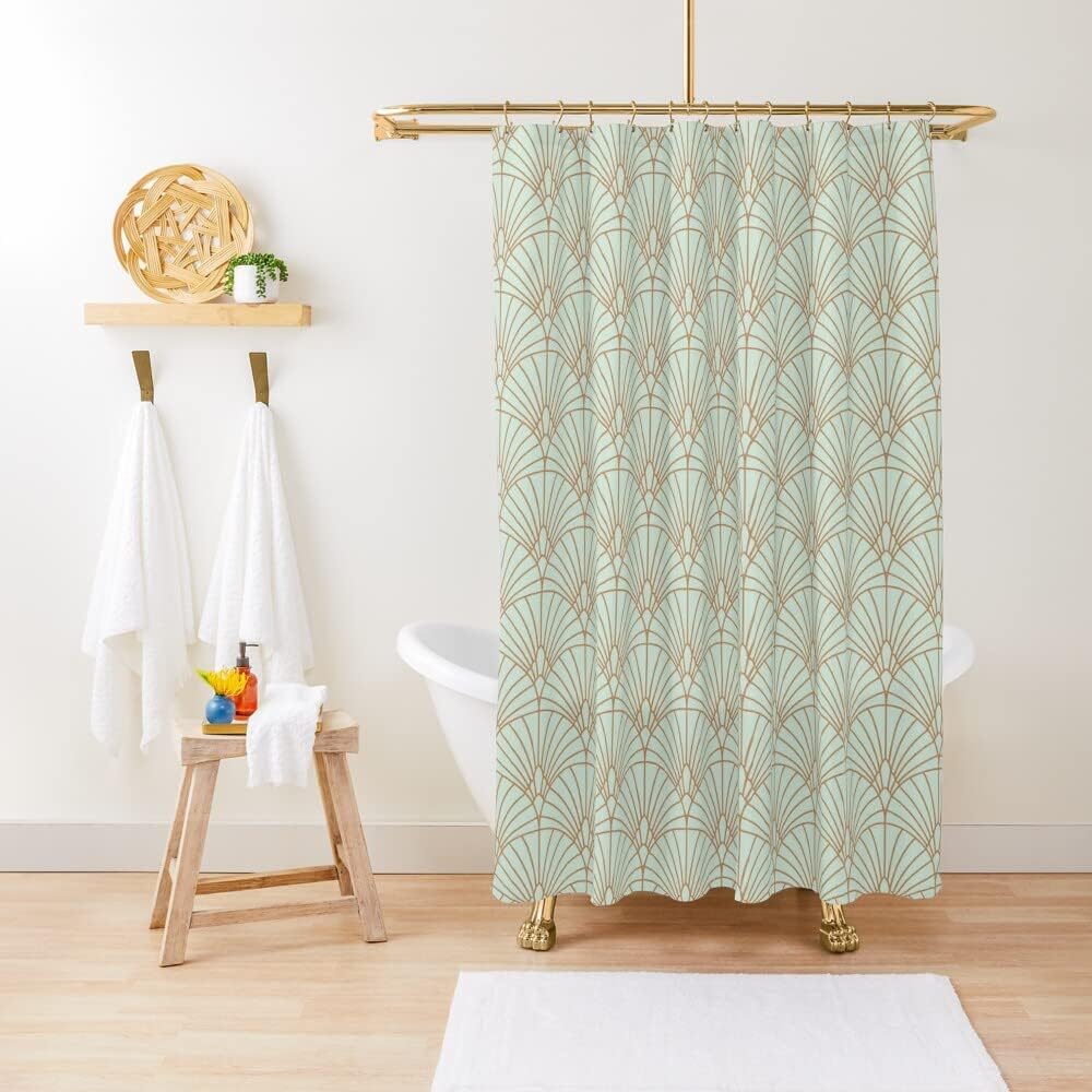 Geometric Elegant Design Home Bathroom Decorations Shower Curtain - Image 2