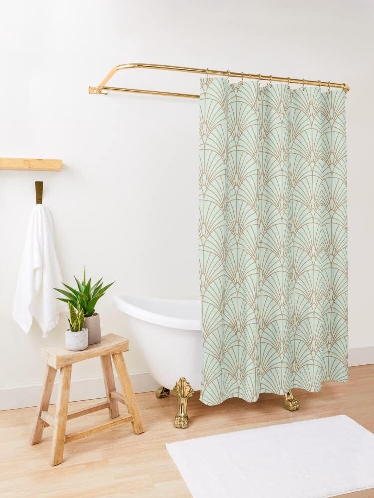 Geometric Elegant Design Home Bathroom Decorations Shower Curtain - Image 3