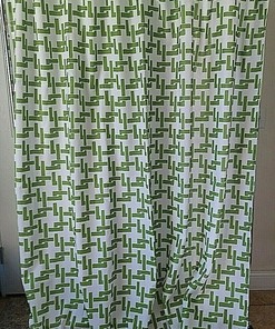 Geometric Garden Shower Curtain, Fabric Bath Set by Room Essentials