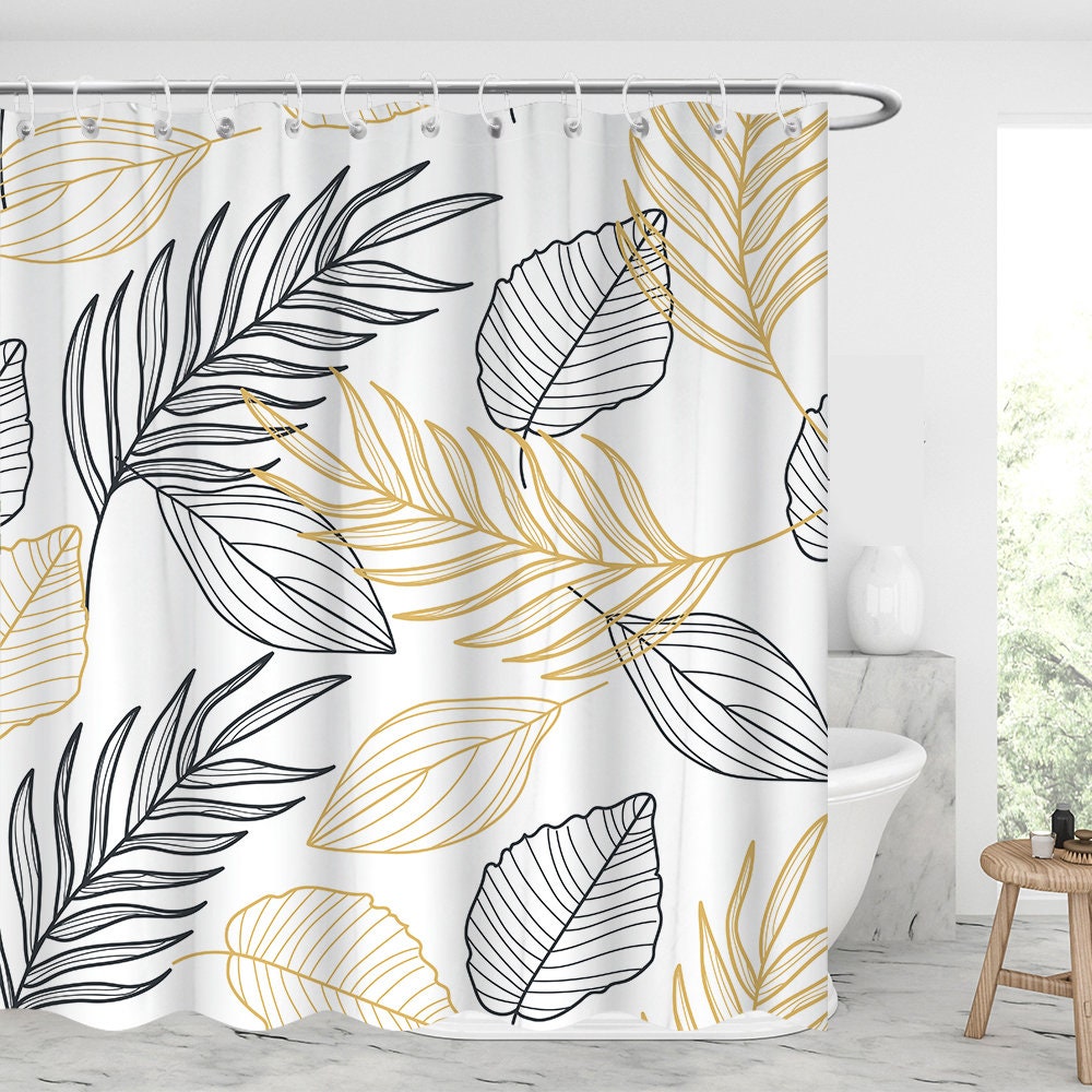 Geometric Line Art Graduation Gift Shower Curtain For Modern Bathroom Decor