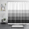 Geometric Pattern Abstract Art Shower Curtain For Bathroom