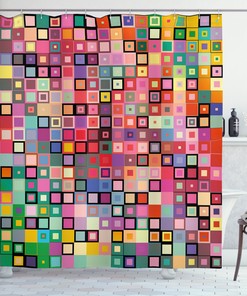  Geometric Pattern Shower Curtain Perfect For Modern Bathrooms
