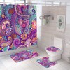 Geometric Pattern Shower Curtain for a Modern and Sophisticated Bathroom