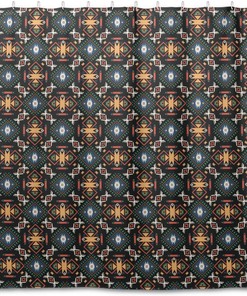 Geometric Shapes Print Shower Curtain Modern Home Bathroom Hotel Spa Decorations Waterproof Fabric