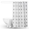 Geometric Striped Abstract Art Shower Curtain For Bathroom
