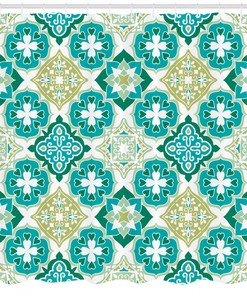 Geometric Tiles Shower Curtain: Add An Edgy Touch To Your Bathroom Decor