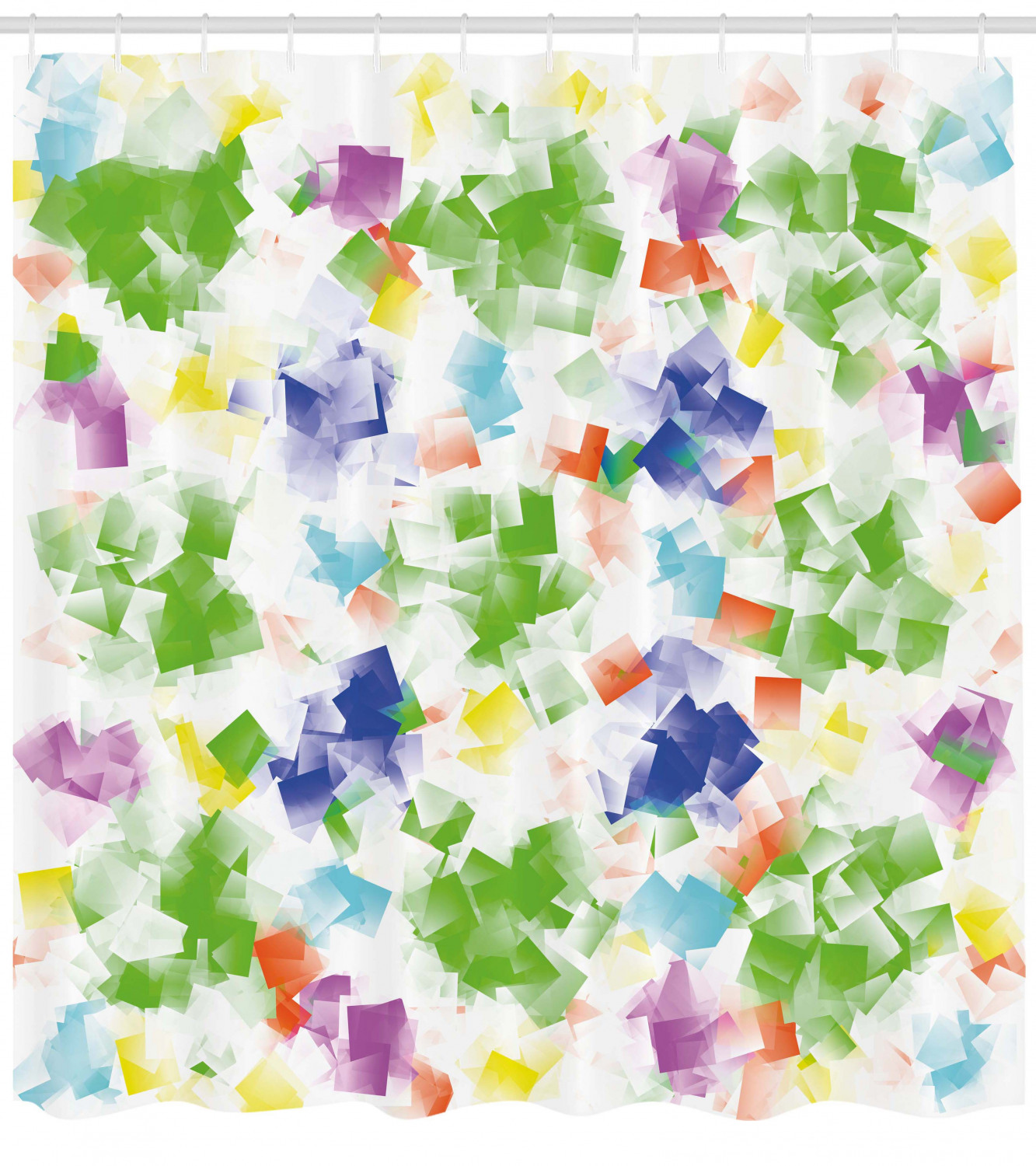 Geometry Decors Print Shower Curtain for Modern Art Bathroom Decor