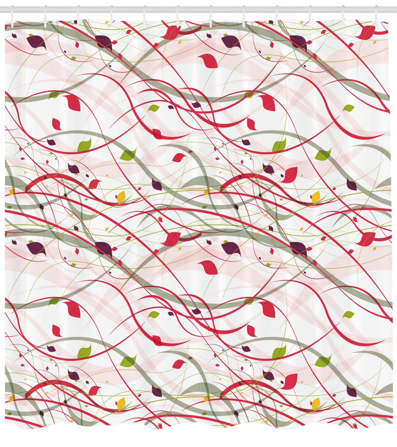 Geometry Decors Print Shower Curtain for Modern Art Bathroom Decor