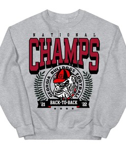 Georgia Bulldogs Back-to-Back National Champs Tee - Perfect Apparel for Fans