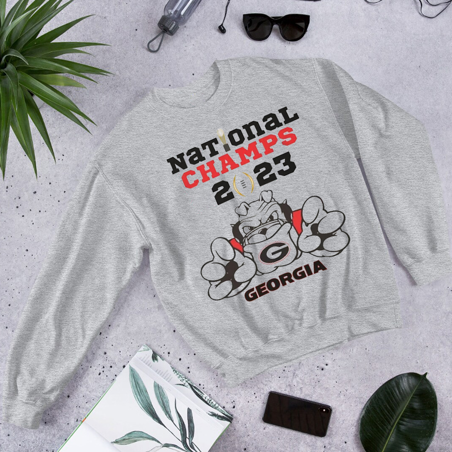 Georgia Bulldogs Champs 2023 National Championships Tee - Perfect Apparel for Fans and Students
