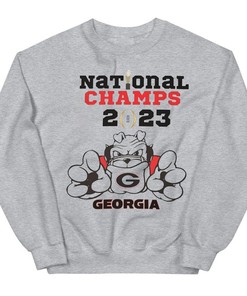 Georgia Bulldogs Champs 2023 National Championships Tee - Perfect Apparel for Fans and Students