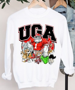 Georgia Bulldogs Sweatshirt and Tee Bundle - Classic Apparel for Fans