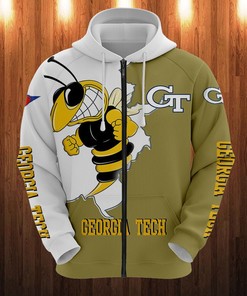 Georgia Tech Mascot All Over Print 3D Hoodie For Fans