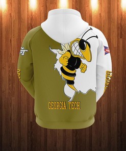 Georgia Tech Mascot All Over Print 3D Hoodie For Fans