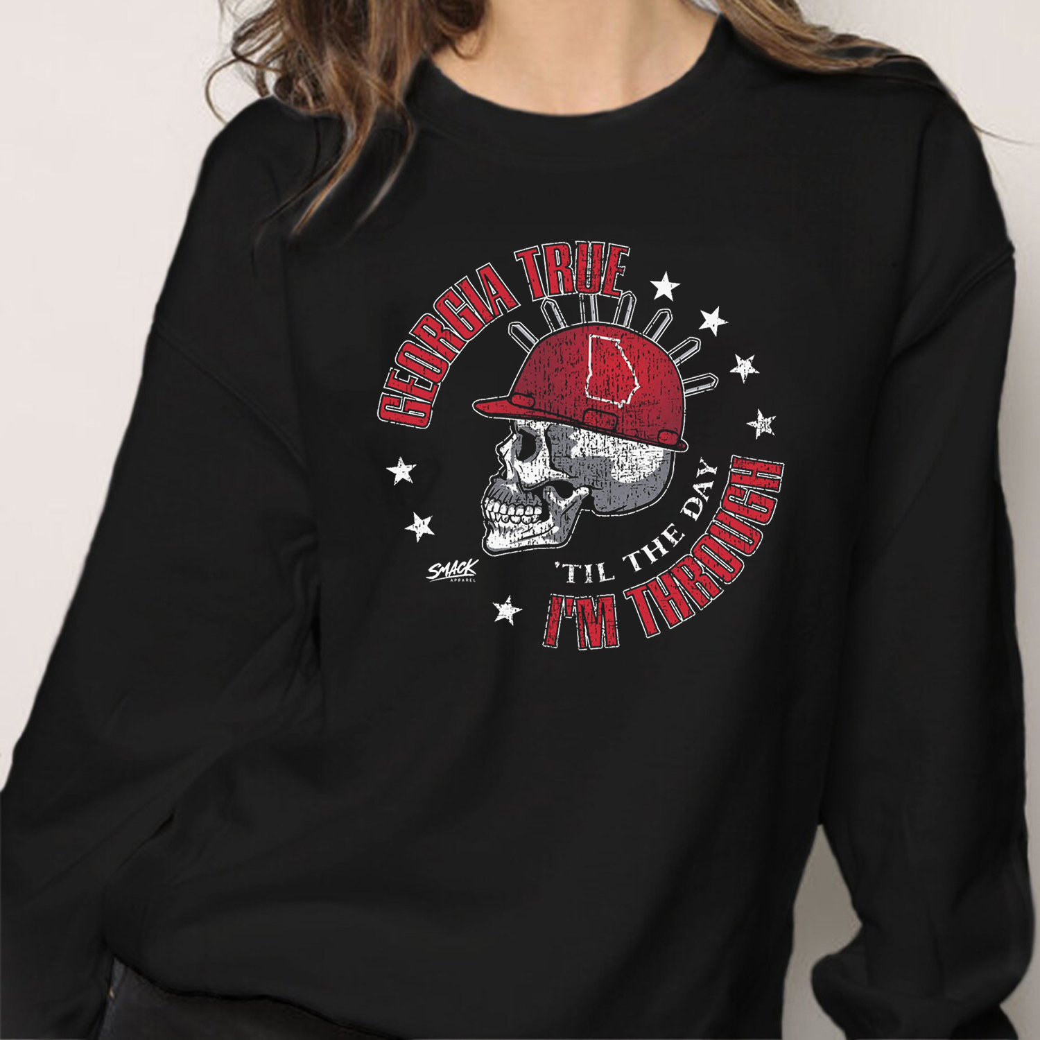 Georgia True Til The Day I'm Through Shirt for College Football Fans - Classic Apparel for Fans of UGA