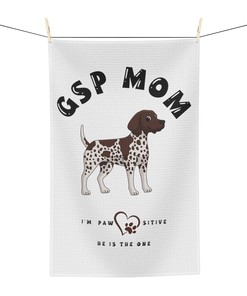 German Shorthaired Pointer Decor Tea Towel, Gsp Mama Soft Gift, Sublimation Print For Dog Lovers 
